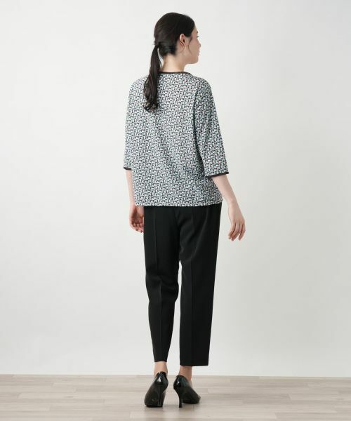 Leilian PLUS HOUSE / レリアンプラスハウス カットソー | 【店舗人気】幾何学柄カットソー【Leilian WHITE LABEL】 | 詳細9