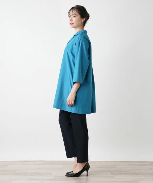 Leilian PLUS HOUSE / レリアンプラスハウス シャツ・ブラウス | オープンカラーシャツ【Leilian WHITE LABEL】 | 詳細2