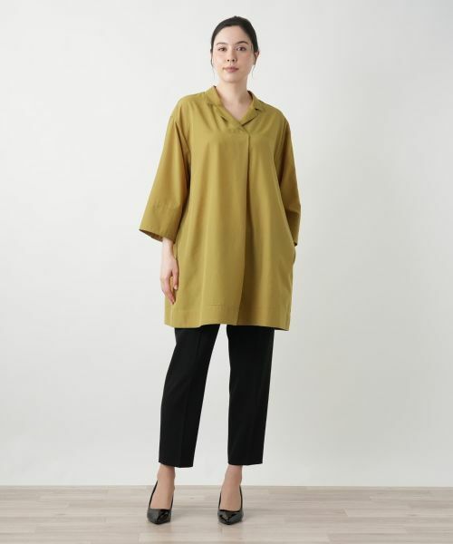 Leilian PLUS HOUSE / レリアンプラスハウス シャツ・ブラウス | オープンカラーシャツ【Leilian WHITE LABEL】 | 詳細4