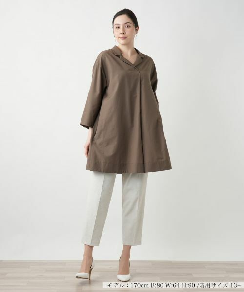 Leilian PLUS HOUSE / レリアンプラスハウス シャツ・ブラウス | オープンカラーシャツ【Leilian WHITE LABEL】 | 詳細7