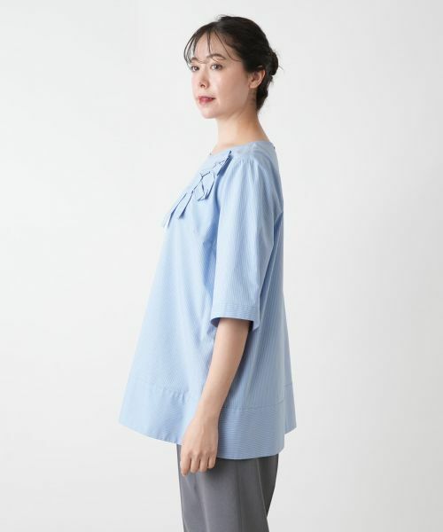 Leilian PLUS HOUSE / レリアンプラスハウス シャツ・ブラウス | 【店舗人気】ストライプブラウス【Leilian WHITE LABEL】 | 詳細5