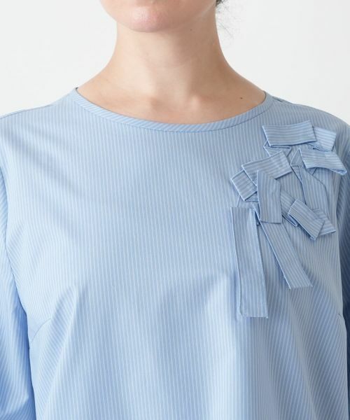 Leilian PLUS HOUSE / レリアンプラスハウス シャツ・ブラウス | 【店舗人気】ストライプブラウス【Leilian WHITE LABEL】 | 詳細7