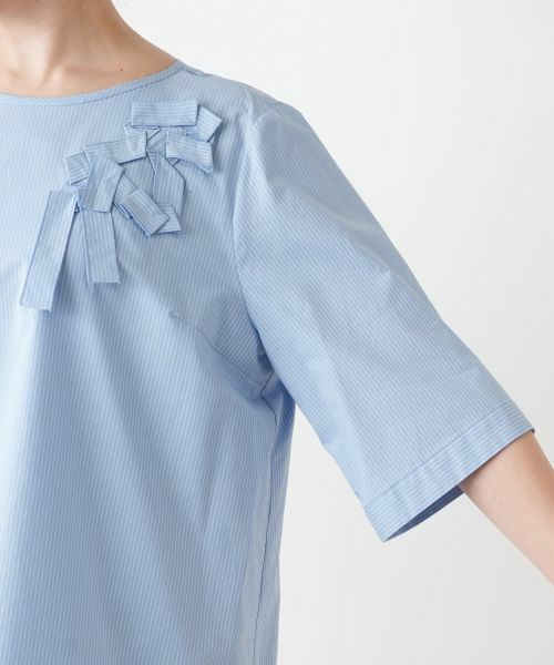 Leilian PLUS HOUSE / レリアンプラスハウス シャツ・ブラウス | 【店舗人気】ストライプブラウス【Leilian WHITE LABEL】 | 詳細9