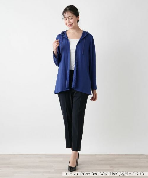 Leilian PLUS HOUSE / レリアンプラスハウス シャツ・ブラウス | フーデッドブラウス【Leilian WHITE LABEL】 | 詳細1