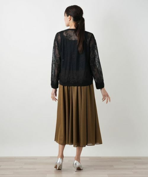 Leilian PLUS HOUSE / レリアンプラスハウス カーディガン・ボレロ | レースカーディガン【BOURGE】 | 詳細3