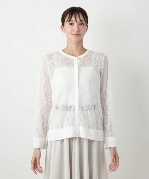 Leilian PLUS HOUSE / レリアンプラスハウス カーディガン・ボレロ | レースカーディガン【BOURGE】 | 詳細7