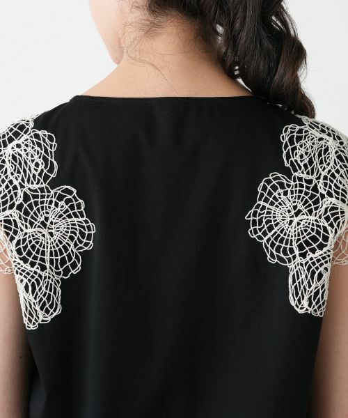 Leilian PLUS HOUSE / レリアンプラスハウス カットソー | フラワー刺繍カットソー【BOURGE】 | 詳細11