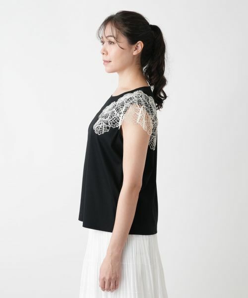 Leilian PLUS HOUSE / レリアンプラスハウス カットソー | フラワー刺繍カットソー【BOURGE】 | 詳細8