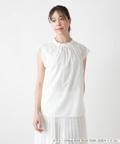 Leilian PLUS HOUSE / レリアンプラスハウス シャツ・ブラウス | スタンドカラーブラウス【BOURGE】