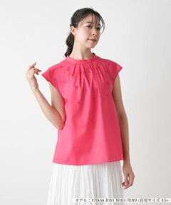 Leilian PLUS HOUSE / レリアンプラスハウス シャツ・ブラウス | スタンドカラーブラウス【BOURGE】