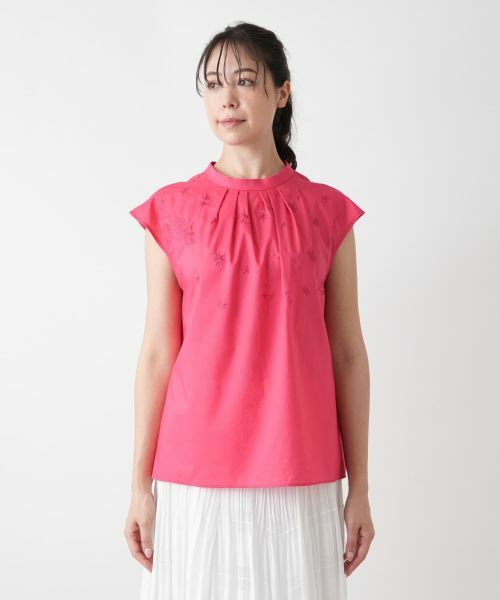 Leilian PLUS HOUSE / レリアンプラスハウス シャツ・ブラウス | スタンドカラーブラウス【BOURGE】 | 詳細10