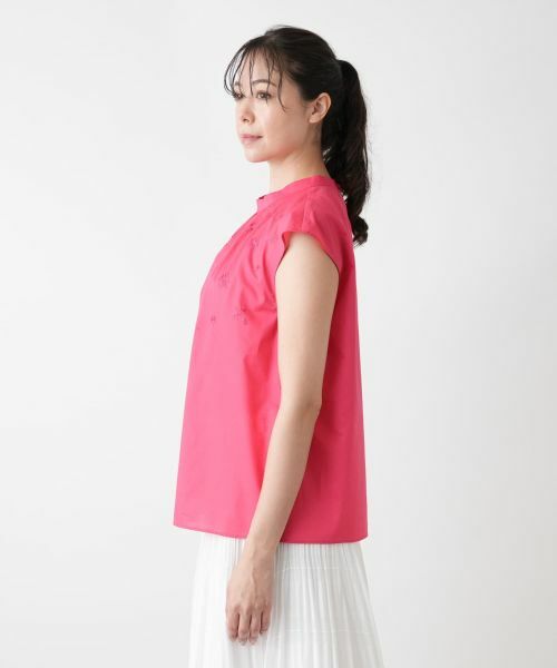 Leilian PLUS HOUSE / レリアンプラスハウス シャツ・ブラウス | スタンドカラーブラウス【BOURGE】 | 詳細11