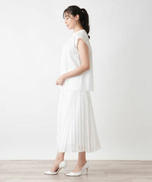 Leilian PLUS HOUSE / レリアンプラスハウス シャツ・ブラウス | スタンドカラーブラウス【BOURGE】 | 詳細2