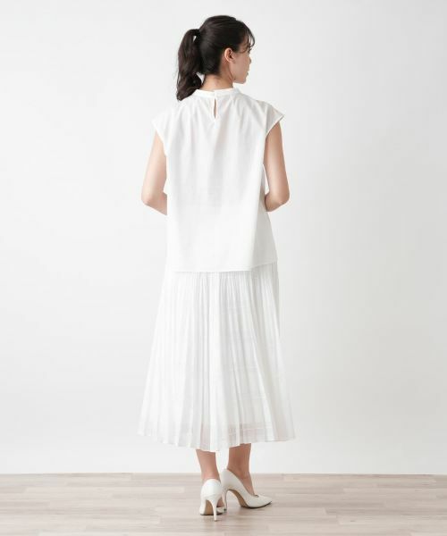 Leilian PLUS HOUSE / レリアンプラスハウス シャツ・ブラウス | スタンドカラーブラウス【BOURGE】 | 詳細3