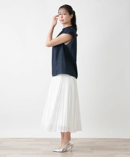 Leilian PLUS HOUSE / レリアンプラスハウス シャツ・ブラウス | スタンドカラーブラウス【BOURGE】 | 詳細5