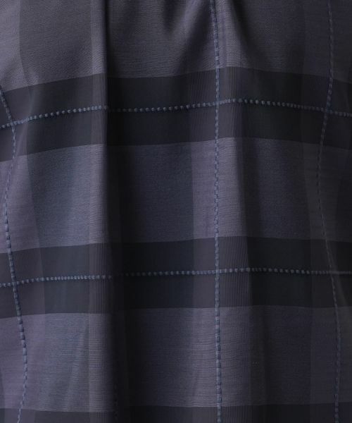 Leilian PLUS HOUSE / レリアンプラスハウス カットソー | チェックフレンチスリーブブラウス【BOURGE】 | 詳細15