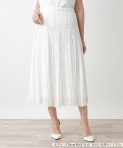 Leilian PLUS HOUSE / レリアンプラスハウス ロング・マキシ丈スカート | チェックフレアスカート【BOURGE】