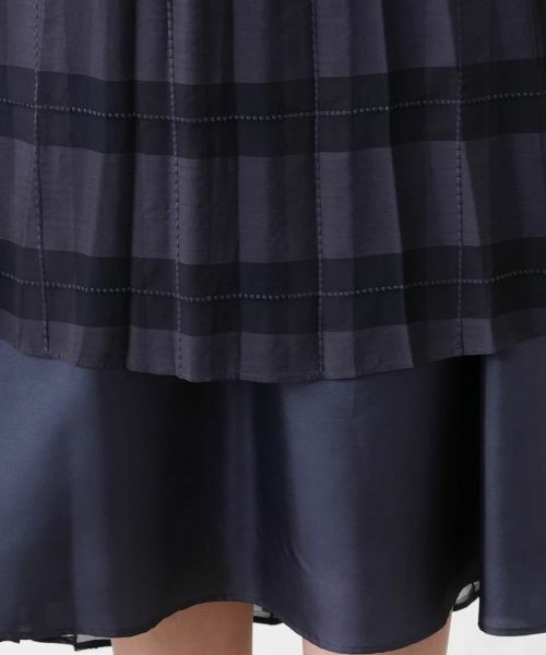 Leilian PLUS HOUSE / レリアンプラスハウス ロング・マキシ丈スカート | チェックフレアスカート【BOURGE】 | 詳細12