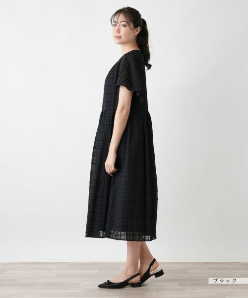 Leilian PLUS HOUSE / レリアンプラスハウス ドレス | チェックフレアワンピース【BOURGE】 | 詳細2
