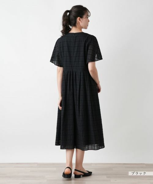 Leilian PLUS HOUSE / レリアンプラスハウス ドレス | チェックフレアワンピース【BOURGE】 | 詳細3