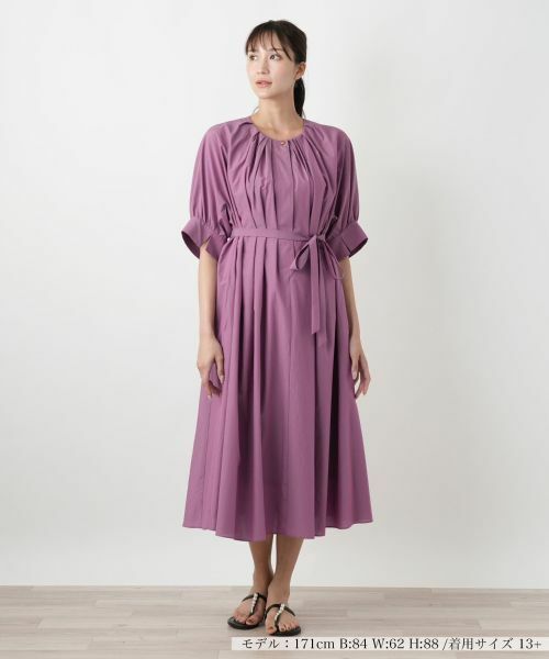 Leilian PLUS HOUSE / レリアンプラスハウス ドレス | 【店舗人気】タックワンピース【BOURGE】 | 詳細4