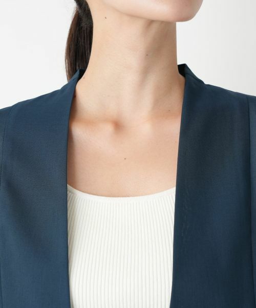 Leilian PLUS HOUSE / レリアンプラスハウス テーラードジャケット | ノーカラーシアージャケット【BOURGE】 | 詳細10