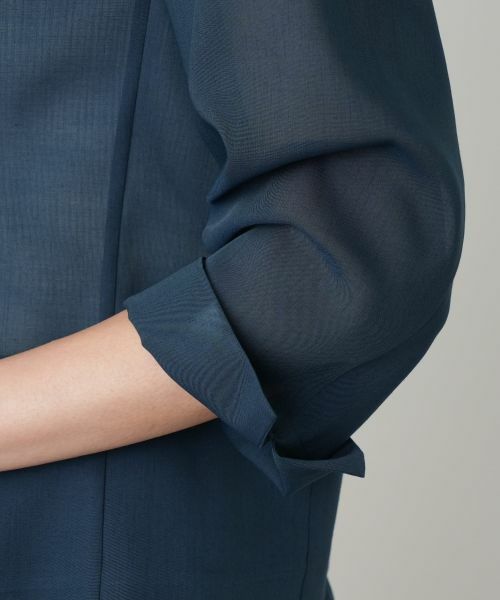 Leilian PLUS HOUSE / レリアンプラスハウス テーラードジャケット | ノーカラーシアージャケット【BOURGE】 | 詳細14