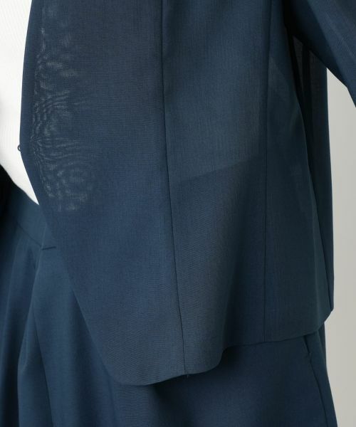 Leilian PLUS HOUSE / レリアンプラスハウス テーラードジャケット | ノーカラーシアージャケット【BOURGE】 | 詳細15