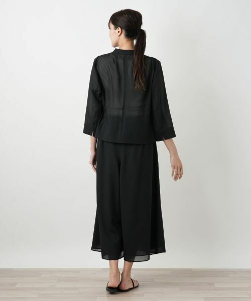 Leilian PLUS HOUSE / レリアンプラスハウス テーラードジャケット | ノーカラーシアージャケット【BOURGE】 | 詳細3