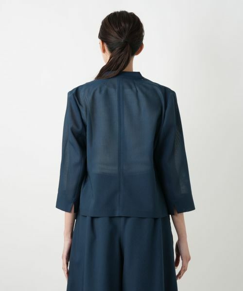 Leilian PLUS HOUSE / レリアンプラスハウス テーラードジャケット | ノーカラーシアージャケット【BOURGE】 | 詳細9
