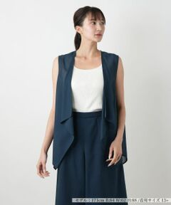 Leilian PLUS HOUSE / レリアンプラスハウス テーラードジャケット | ドレープジレ【BOURGE】