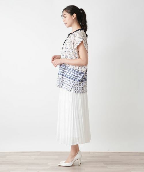 Leilian PLUS HOUSE / レリアンプラスハウス シャツ・ブラウス | 幾何学柄ブラウス【BOURGE】 | 詳細2