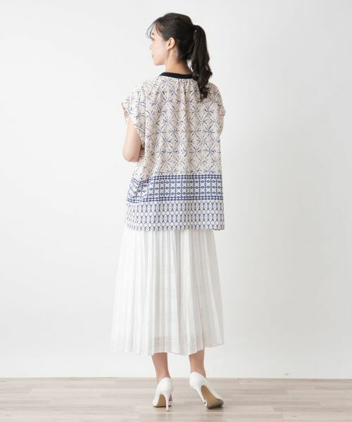 Leilian PLUS HOUSE / レリアンプラスハウス シャツ・ブラウス | 幾何学柄ブラウス【BOURGE】 | 詳細3