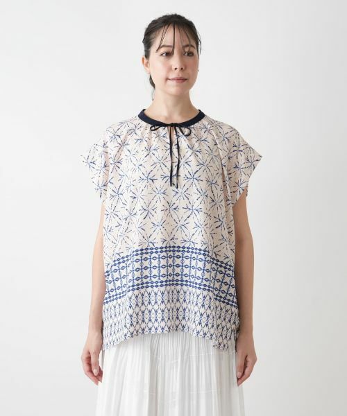 Leilian PLUS HOUSE / レリアンプラスハウス シャツ・ブラウス | 幾何学柄ブラウス【BOURGE】 | 詳細4