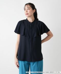 Leilian PLUS HOUSE / レリアンプラスハウス シャツ・ブラウス | バンドカラーブラウス【BOURGE】