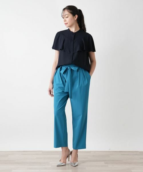 Leilian PLUS HOUSE / レリアンプラスハウス シャツ・ブラウス | バンドカラーブラウス【BOURGE】 | 詳細1