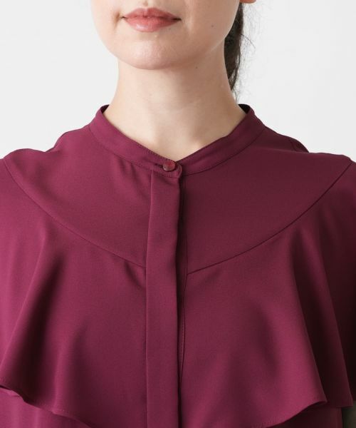 Leilian PLUS HOUSE / レリアンプラスハウス シャツ・ブラウス | バンドカラーブラウス【BOURGE】 | 詳細10