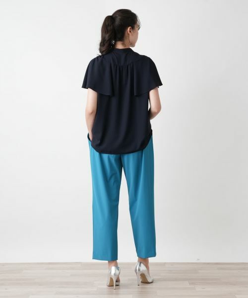 Leilian PLUS HOUSE / レリアンプラスハウス シャツ・ブラウス | バンドカラーブラウス【BOURGE】 | 詳細3