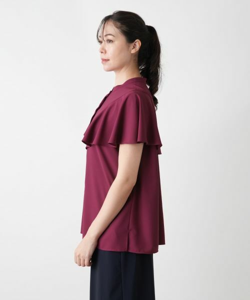 Leilian PLUS HOUSE / レリアンプラスハウス シャツ・ブラウス | バンドカラーブラウス【BOURGE】 | 詳細8