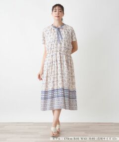 Leilian PLUS HOUSE / レリアンプラスハウス ドレス | 【店舗人気】幾何学柄ワンピース【BOURGE】