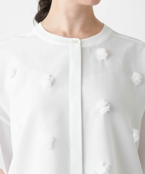 Leilian PLUS HOUSE / レリアンプラスハウス シャツ・ブラウス | フラワーモチーフブラウス【BOURGE】 | 詳細10
