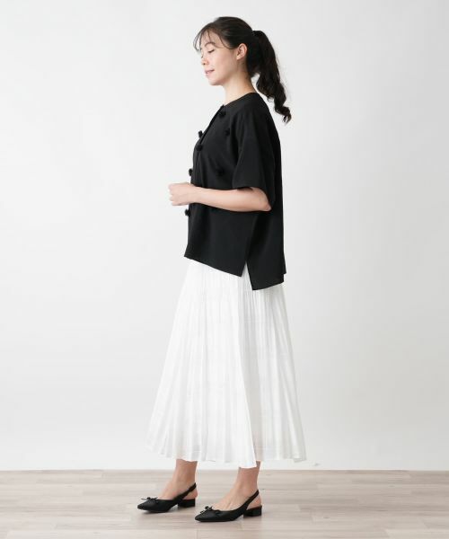 Leilian PLUS HOUSE / レリアンプラスハウス シャツ・ブラウス | フラワーモチーフブラウス【BOURGE】 | 詳細2