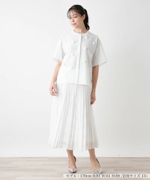 Leilian PLUS HOUSE / レリアンプラスハウス シャツ・ブラウス | フラワーモチーフブラウス【BOURGE】 | 詳細4