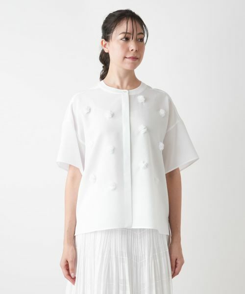 Leilian PLUS HOUSE / レリアンプラスハウス シャツ・ブラウス | フラワーモチーフブラウス【BOURGE】 | 詳細7