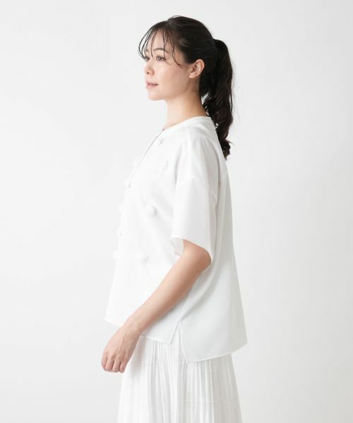 Leilian PLUS HOUSE / レリアンプラスハウス シャツ・ブラウス | フラワーモチーフブラウス【BOURGE】 | 詳細8