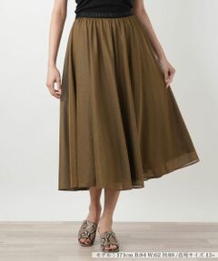 Leilian PLUS HOUSE / レリアンプラスハウス ミニ・ひざ丈スカート | フレアロングスカート【BOURGE】