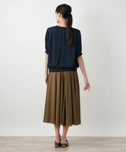 Leilian PLUS HOUSE / レリアンプラスハウス ミニ・ひざ丈スカート | フレアロングスカート【BOURGE】 | 詳細9