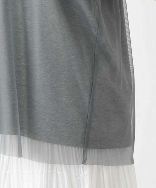 Leilian PLUS HOUSE / レリアンプラスハウス カットソー | チュールレイヤードカットソー【BOURGE】 | 詳細16