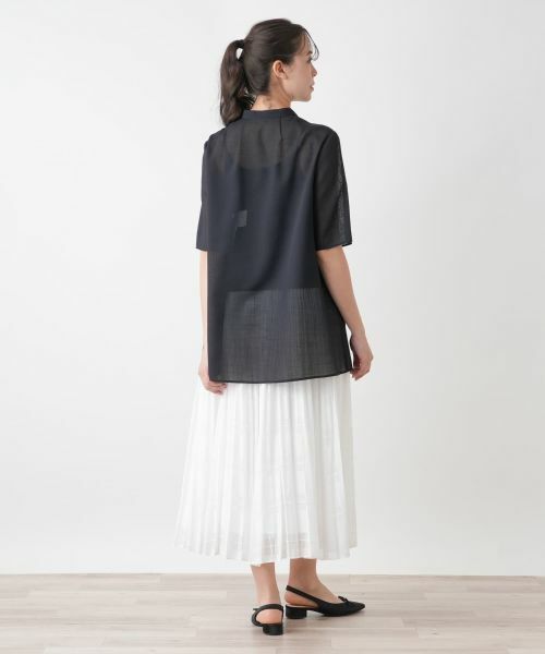 Leilian PLUS HOUSE / レリアンプラスハウス シャツ・ブラウス | レースアップブラウス【BOURGE】 | 詳細3