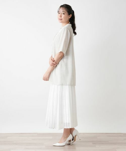 Leilian PLUS HOUSE / レリアンプラスハウス シャツ・ブラウス | レースアップブラウス【BOURGE】 | 詳細5